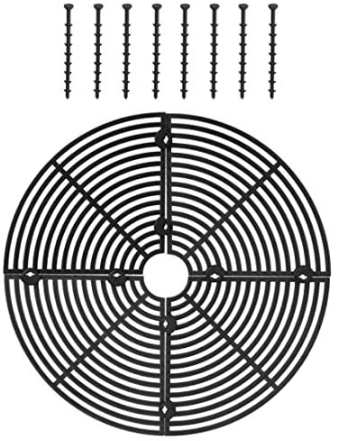 Jeorywoet Pflanzenblütenschutz, Katzengräber Stopper Pflanzentopf Blütenblütenbodenbodenschutzschutz mit 8 Schrauben, Pflanzentopf Gitter 30 cm 4pcs