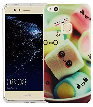 König Design Handyhülle kompatibel mit Huawei P10 Lite Silikon Case Hülle Sturzsichere Back-Cover Handyhülle - Marshmallows