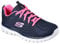 Skechers Graceful Get Connected, Sneaker Donna, Navy Hot Pink, 37 EU Larga