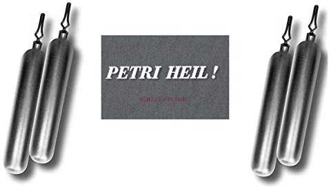 Set: 2 Packungen Behr Drop-Shot Blei Bleigewichte Long, 4 7 10 14 18 25 35 Gramm +Gratis Petri Heil! Aufkleber (35 Gramm)