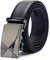 TANGCHAO Gürtel Herren Ledergürtel Ratsche Automatikschließe Business Anzug Gürtel 35mm Breit Schwarz Verbessertes Material 9-HEI-ZD 125CM