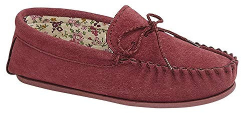 Mokkers Womens/Ladies Lily Slip On Slippers (7 UK) (Crimson Red)