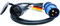 CEE-Stecker und Schutzkontaktkupplung – IP44 Wohnmobil Zubehör mit Schutzkappe – 3-polige Leitung für Schuko Stecker – Made in Germany (1 Meter)