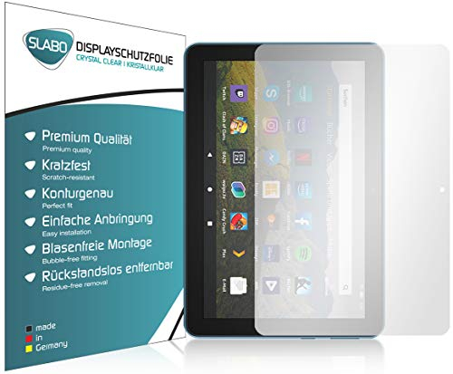 Slabo 2 x Protector de Pantalla para Amazon Fire HD 8 Tablet (2020) | HD 8 Plus Tablet (2020) lámina de Protectora Ultra Transparente