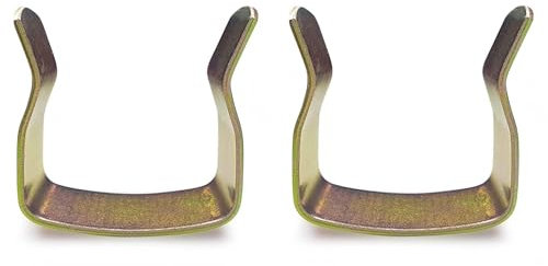 Just Accessories® U-Clips aus Metall für Diwan-Bettgestell, Ottomane, Stahl-U-Clips (4 Stück)