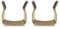 Just Accessories® U-Clips aus Metall für Diwan-Bettgestell, Ottomane, Stahl-U-Clips (4 Stück)
