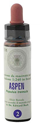 Aspen N° 2 Fleur De Bach farmaflor, 1 Flacon Comtpe Gouttes 10ml - Made in Italy
