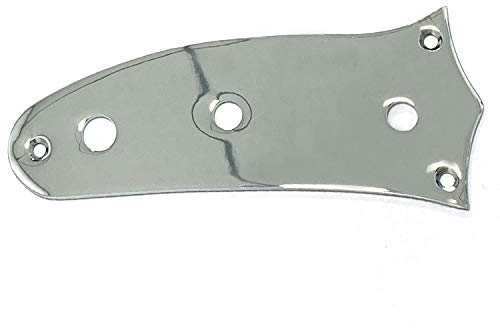 Steuerplatte für Linkshänder, Chrom, passend für Mustang-Gitarre.
