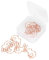 Pssopp 20 Stück Briefklammern Kaninchenform Roségold 2 x 3,1 cm