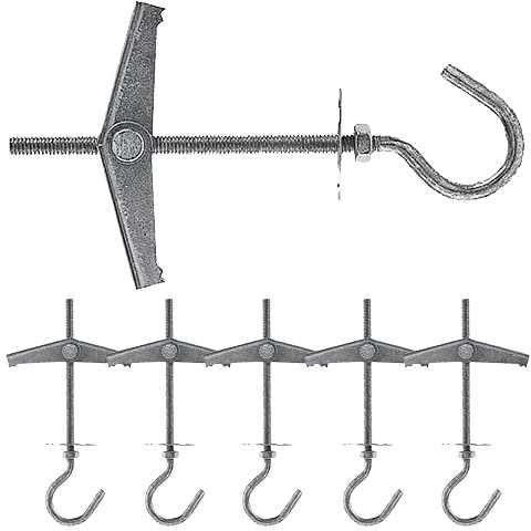Hongu Tasselli a Farfalla 6 Pezzi Occhiello Aperto M4 Fissaggio a soffitto Diametro Occhiello 12mm
