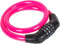 Lucchetto Bici A Combinazione 4 Cifre, Cavo Lunga 65cm Diametro 6mm, Per Bicicletta Monopattino, Colore Assortito 650 mm