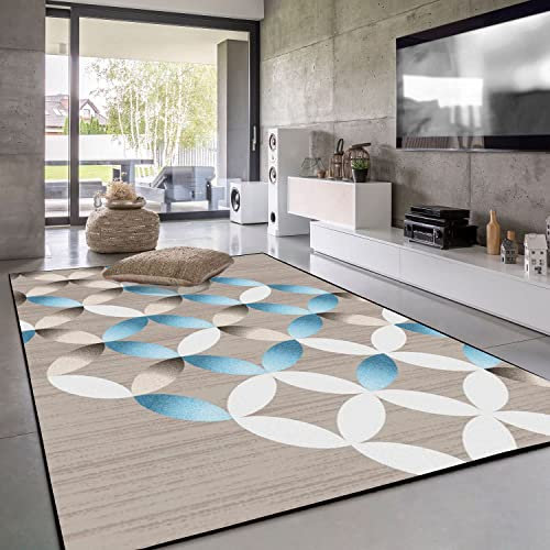 Amcerd Nachahmung Wolle Teppich, Trendig, Flauschige Hochflor Teppiche, Strapazierfähig, für Stuhl Sofa Matte und Kinder Spielen - 50x200cm