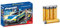 Playm. Porsche 911 Carrera 4S Polizei | 70067 & Amazon Basics - Batterie alcaline AAA 1.5 Volt, Performance, confezione da 8 (l’aspetto potrebbe variare dall’immagine)