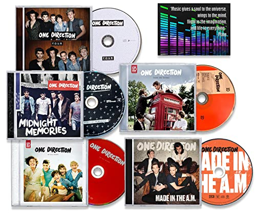 One Direction Complete Discography: Four / Up All Night / Midnight Memories / Made In The A.M. / Take Me Home / + Including Bonus Art Card