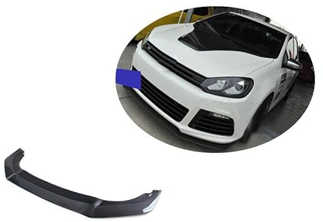 Auto Frontspoiler für V-olkswagen Golf 6, Kohlefaser-Look Frontspoiler, Wasserdicht, Verschleißfest, Stoßstangenverkleidung