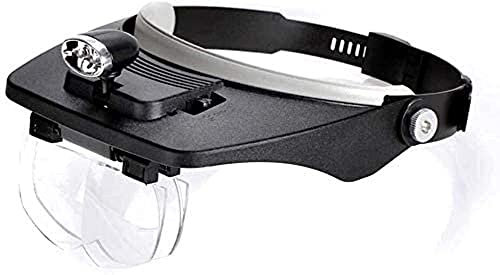 Magnifiers, Multifunctional Hd Head Magnifying Glass Led Lamp for Older Tv Weld Repair Table Reading Glasses Magnifier Comfortable anniversary