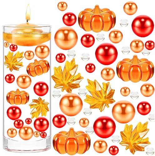 Vasenfüller Halloween, Wasserperlen Deko Halloween, Wasserperlen Durchsichtig Vasenfüller, Wasserperlen Ungiftig, Schwimmende Perlen für Vase Füller Halloween Home Party Festival Dekoration (A)