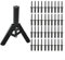 41 remaches de plástico de polietileno, herramienta de mano remachadora con 40 remaches de polietileno, kit de pistola de mano de remache de plástico para todos los remaches de plástico, eliminación