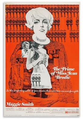 LIANGSHUANG 1969 British Drama Film The Prime of Miss Jean Brodie Poster Wandkunst Bild Gemälde Poster Leinwand Druck Poster Kunstwerke Raumdekor 30 x 45 cm