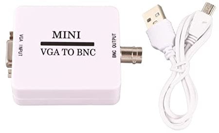 VGA to BNC Converter, 1920 X 1080 Resolution, Small & Lightweight, Suitable for HDTV Monitors TVs Computers