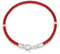 22 cm bracelet en cuir tressé rouge avec 925 fermoir homard en argent sterling convient pour Pandora charme/perles/pendentif, cadeau pour homme/femme/petit - fils Noël anniversaire nouvel an