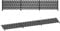 1:76 OO Gauge Railway Train Station Industrial Fencing Scenery Miniature Modelling Panel Pack UK Model Railway - Black