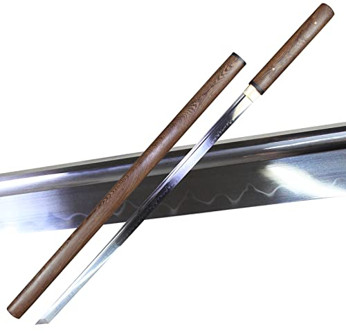 Jianxuan Katana Schwert Scharf Echt 1095 Stahl Handgefertigt Samurai Schwert Lehm Gehärtet
