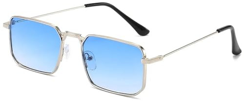 SiVaji Sunglasses Sonnenbrille Herren Damen Unisex Sonnenbrille Damen Rahmen Brille Vintage Square Multi