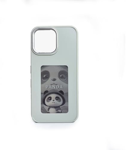 QSM E-Ink Phone Case for iPhone 14Pro Max Smart Photo Projection Customiza inkCase Instantly Display Photos On The Ink Screen Back Cover Personalize Your PhoneCase (Light Gray, for iPhone 14 Pro Max)