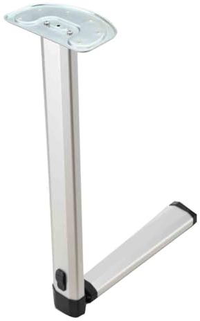 ATEdata Abnehmbare Tischbein RV Zubehör Laptop Tischbein Einstellbare Höhe 360 Grad Drehbar Abnehmbare Aluminiumlegierung Tischbein Halterung für Wohnmobil Wohnwagen Yachten Wohnmobil