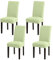 mafudoxi Stuhlhussen 4er Set, Stretch Abnehmbare Waschbar Stuhlbezug, Stretch Stuhlhusse mit Gummiband, für Hotel, Bankett, Restaurant, Haus, Party, Hochzeit(Grün, 4Stück)