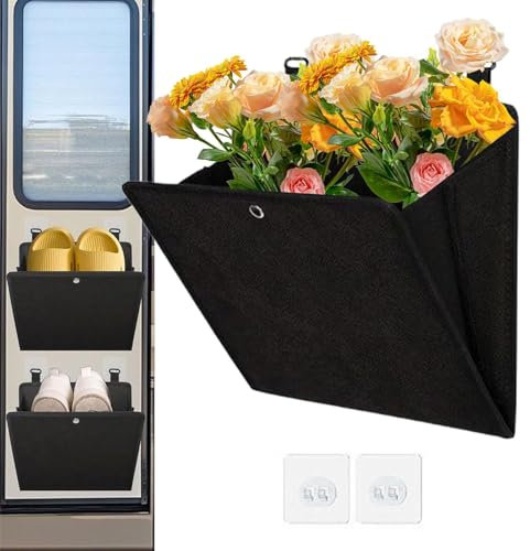Organisateur de chaussures de porte | Rangement mural pour chaussures de camping-car avec crochet, étroit et portable pour économiser de l'espace dans le placard pour chambre, salle de bain et cuisine