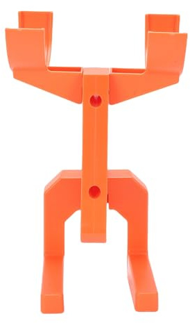 Drfeify RC Car Wall Mount Sturdy ABS Organizer For 1/14-1/24 Scale Models, Space-Saving Display Stand For RC Cars And Transmitter, Easy Installation For Garage Display (Orange)