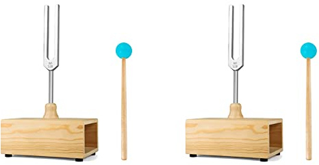 ISTOVO 2X 528HZ Stimmgabel, Stimmgabel Resonanzkasten, für Klangtherapie, Yoga, Meditation und Entspannung
