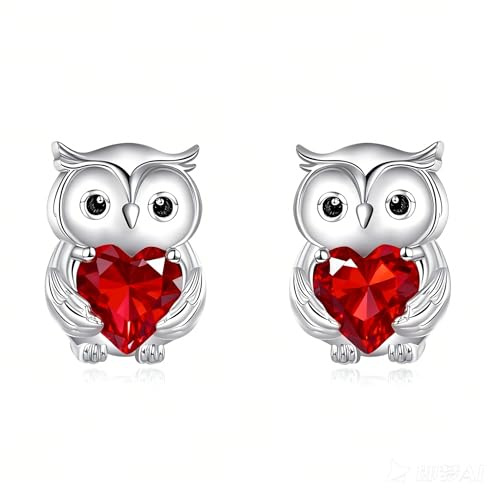 YFN Katzen Ohrringe/Mondstein Halbmond Ohrringe für Frauen Sterling Silber Keltische Mond Ohrringe Irischer Schmuck Geschenke für Tochter Mutter Tochter Schwester Hypoallergen