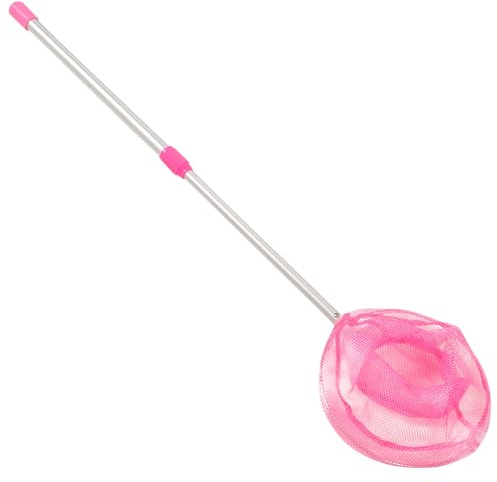 Homoyoyo Leichtes Kinder Fischernetz aus Aluminiumlegierung und Nylon mit Teleskopstange zum Fangen und Freilassen für Familienaktivitäten und Angelsport