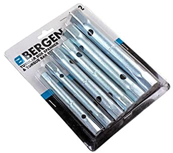 BERGEN 6PC Box Spanner Set 8-19MM + Torque BAR Plumbers Tubular NUT Wrench 1992