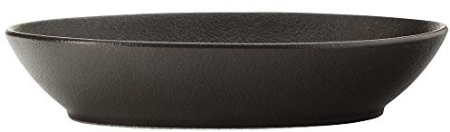 Maxwell & Williams Caviar Black Schale Oval, Schüssel, Premium-Keramik, Schwarz, 25 x 17 cm, 900 ml, AX0208