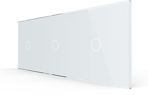 LIVOLO Nur Glasblende 3 Fach für Lichtschalter VL-C7-C1/C1/C1-11-A Weiss