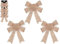 Toyland® Packung mit 3 - 15 cm Lametta-Weihnachtsbögen aus Roségold - Christbaumschmuck