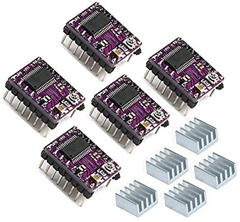 Hailege 5pcs DRV8825 Stepper Motor Drive Module for 3D Printer RepRap 4 RAMPS1.4 StepStick Suitable for 8.2V~45V 2.5A Stepper Motor
