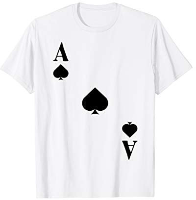 Kartenspiel Kostüm Spielkarte Pik Ass - Fasching & Karneval T-Shirt