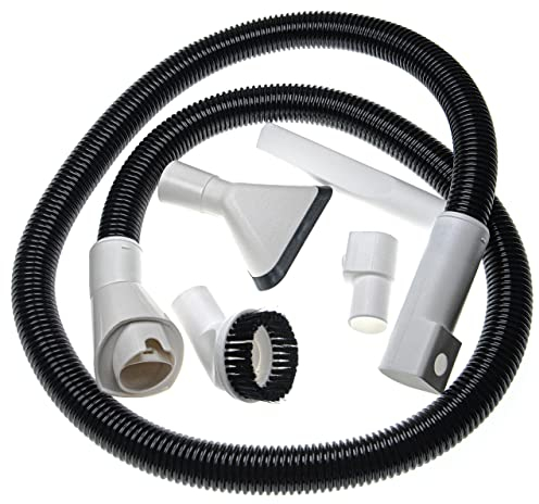 vhbw Staubsaugerschlauch mit Düsen-Set (4-teilig) Ersatz für Vorwerk EB 370, EB 400