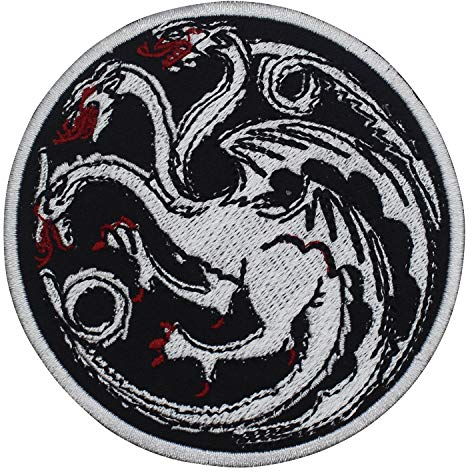 Game of Thrones Targarayan Iron On Patch Sew On Patch Embroidered Patch/Badge for Clothes Shirts Jeans etc