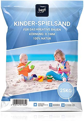 Best for Garden Sable de quartz pour bac à sable décoratif Certifié TÜV 25 kg