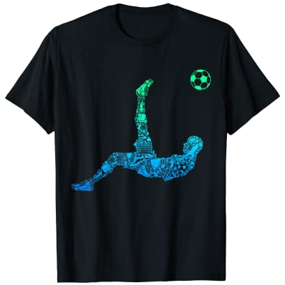 Fußball Fußballer Fußballspieler Kinder Jungen T-Shirt