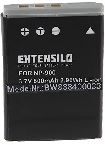 EXTENSILO 1x Akku kompatibel mit Rollei Compactline 82, 82SE, 110, 203, 103 Kamera (800mAh, 3,7V, Li-Ion)