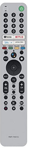 Replace Smart Voice Search Remote Control fit for Sony BRAVIA XR Master Series A90J Z9J 4K & 8K UHD Smart OLED TV XR-65A90J XR-55A90J XR-83A90J XR-85Z9J XR-75Z9J 2021 Model Sub RMF-TX621E RMF-TX621P