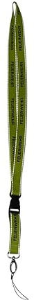 Feuerwehrstore | Feuerwehr-Schlüsselband lang Lanyard Keyholder | Karabiner-Haken Clip-Lock Neongelb Reflektierend Schriftzug | Geschenk-e Kind-er Erwachsene
