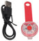 LED Dog Light Pendant Pet USB Wiederaufladbarer LED-Leuchtanhänger Pet Wasserdichter Anhänger Outdoor-Warnlicht LED Dog Light Pendant (Rot)